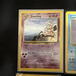 WOTC Vintage Pokemon Card Holo Lot Of 4 Slowking Laura’s Poliwrath Dark Weezing - Image 2