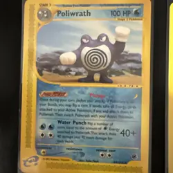 WOTC Vintage Pokemon Card Holo Lot Of 4 Slowking Laura’s Poliwrath Dark Weezing - Image 5