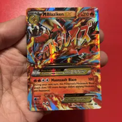 Pokemon M Blaziken EX XY86 Black Star Promo Holo Pokemon Card - LP - Image 1