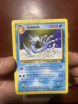 Golduck 35/62 Fossil Non-Holo Pokemon Card TCG 1999-2000 c538 - Image 1