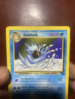 Golduck 35/62 Fossil Non-Holo Pokemon Card TCG 1999-2000 c538 - Image 2