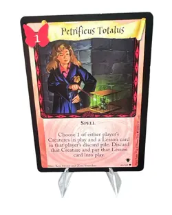 Harry Potter TCG CCG - Quidditch Cup - Petrifus Totalus - 44/80 Card - Image 1