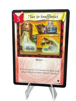2001 - Harry Potter Quidditch Cup CCG Card 62/80 Mice To Snuffboxes Spell - Image 1