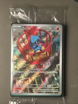 Riolu Mega Evolution ETB Pokemon Card Promo 010 Sealed - Image 1