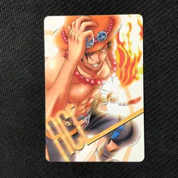 S0483 Portgas D. Ace 019 Japanese One Piece Memorial Log Card Bandai - Image 1