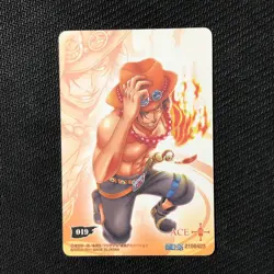 S0483 Portgas D. Ace 019 Japanese One Piece Memorial Log Card Bandai - Image 2