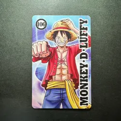 S1359 Monkey D. Luffy Japanese One Piece Vintage Top Seika Card - Image 1