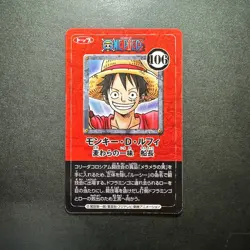 S1359 Monkey D. Luffy Japanese One Piece Vintage Top Seika Card - Image 2