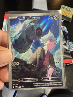 Pokemon TCG Steven’s Beldum 207 Black Star Promo Card Pack Fresh NM Condition - Image 1