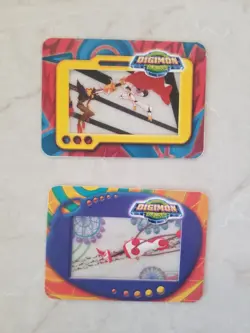 Vintage "Digimon-The Movie" RARE CEL CARDS Lot (2) - Image 1