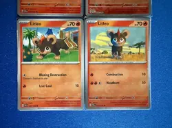 Pyroar (x2/RevHolo) + Litleo (x2) 4-card mixed Pokemon lot - PWE - Image 4
