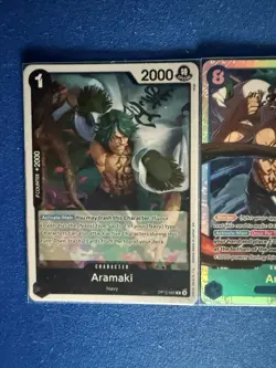 Aramaki One Piece TCG 2-card lot OP06 Super Rare&OP11 Rare - ships PWE - Image 3