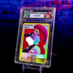 Jessie Waifu Trading Card Custom Encased Labeled Holo Foil PokemonWaifu SLAB - Image 2