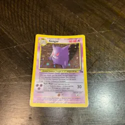 Pokemon TCG Gengar Fossil Holo Card 5/62 Unlimited Rare - Image 1