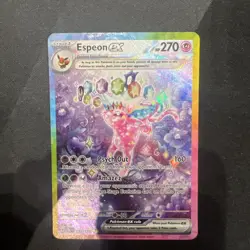 Pokemon TCG Espeon EX Prismatic Evolutions Holo Card 155/131 Near Mint Condition - Image 1