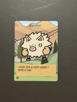 Pokiebubies 1st Edition - Primie (Primeape) 11 Fanmade Pokemon Card - Image 1