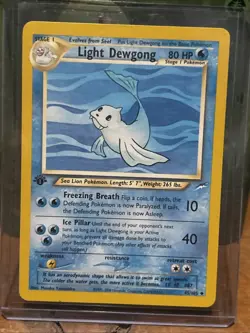 Pokemon Card 1st Edition Neo Destiny Light Dewgong 45/105 LP+ - Image 1