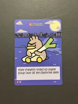 Pokiebubies 1st Edition - Fetchie (Farfetch’d) 82 Fanmade Pokemon Card - Image 1