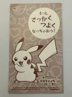Japanese Mega Charizard Poncho Pikachu • 2015 Mega Campaign Business Card • MP - Image 2
