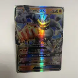 Machamp GX Ultra Rare Pokemon Trading Card Game (TCG) card from the Sun & Moon B - Image 5