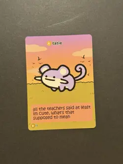 Pokiebubies 1st Edition - Tatie (Rattata) 23 Fanmade Pokemon Card Chef Ken Lee - Image 1