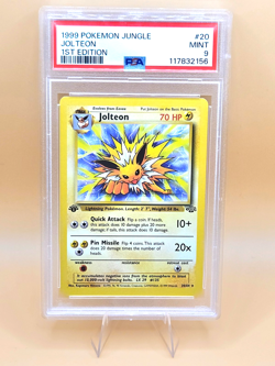 Pokemon Card 20/64 Jolteon Regular 1st Edition Jungle English - PSA 9 NEW CERT - Image 1