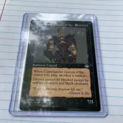 1997 MTG " Commander Greven il-Vec " Tempest EX RARE - Image 1