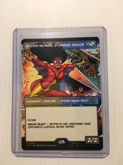 MTG Spider-Woman, Stunning Savior (Borderless) Rare MTG Spider-Man - Image 3