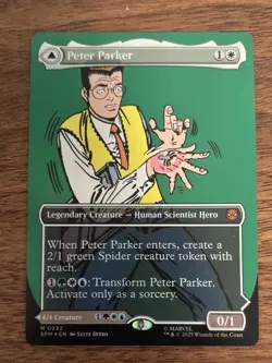 MTG MARVEL SPIDER-MAN Peter Parker/ Amazing Spiderman Legendary Creature M0232 - Image 4