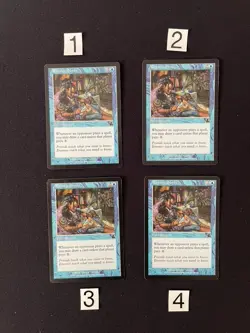 4x MtG Rhystic Study Prophecy Non-Foil NM/VG - Image 1