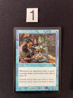 4x MtG Rhystic Study Prophecy Non-Foil NM/VG - Image 3
