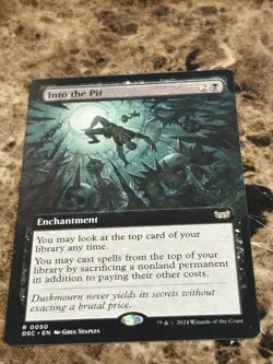 INTO THE PIT Magic MTG Duskmourn Extended Art - Image 1
