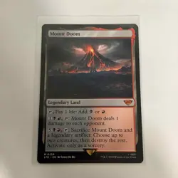 MTG Magic The Gathering Mount Doom 0258 LOTR Mythic Rare M/NM - Image 1