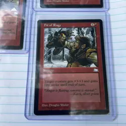 Lot of (3) 1997 MTG Fit of Rage Weatherlight Regular Common LP RARE - Image 3