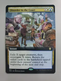 MTG Disorder in the Court Comm: Innistrad: Crimson Vow Extended Art Rare - Image 1