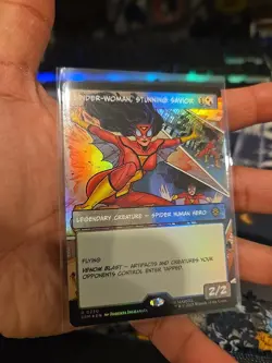 Spider-Woman, Stunning Savior - 0230 - R - Borderless - Foil - MTG - NM/M - Image 3