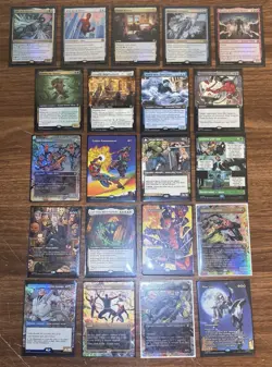 MTG MARVEL SPIDER-MAN Lot Of 21 Collector Rare, Mythic, Borderless & Foil Cards - Image 1