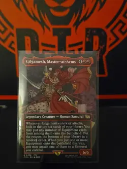 x1 Gilgamesh, Master-at-Arms FIN Final Fantasy MTG R 0338 NM Borderless - Image 1