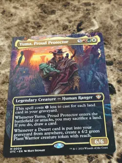 YUMA, PROUD PROTECTOR Magic MTG Outlaws of Thunder Junction Borderless - Image 1