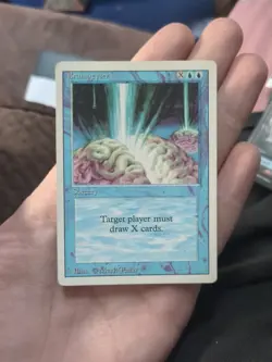 Braingeyser Sorcery Revised Edition MTG Card Never Played - Image 1