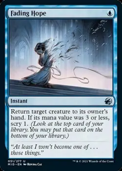 Fading Hope - Near Mint MTG Innistrad: Midnight Hunt - Image 1