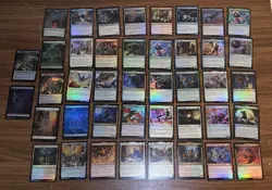 MTG MARVEL SPIDER-MAN Lot Of 42 Collector Uncommon, Common, Land & Token Cards - Image 1