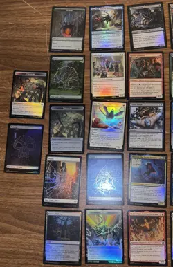 MTG MARVEL SPIDER-MAN Lot Of 42 Collector Uncommon, Common, Land & Token Cards - Image 2