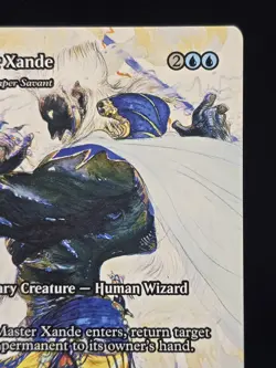 Master Xande/Venser, Shaper Savant MTG Fantasy Hand Painted Altered Art - Image 3