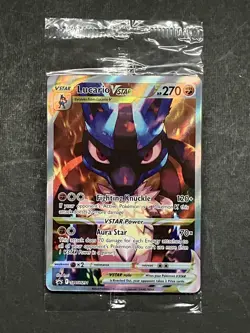 Lucario VSTAR SWSH291 SWSH: Sword & Shield Promo Cards Holo Pokemon TCG - SEALED - Image 1