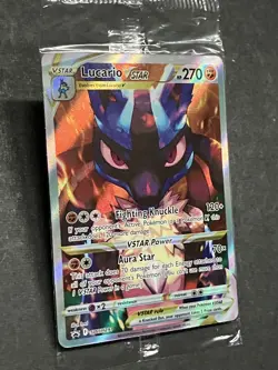 Lucario VSTAR SWSH291 SWSH: Sword & Shield Promo Cards Holo Pokemon TCG - SEALED - Image 2