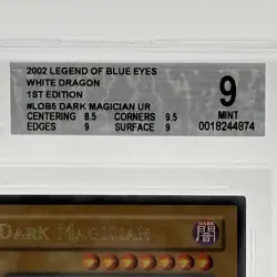 Yugioh LOB-005 Dark Magician 1st Edition BGS 9 2002 Vintage Original English - Image 3