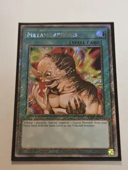 Metamorphosis RA04-EN123 Platinum Secret Rare Yugioh 1st Edition Mint PSR - Image 5