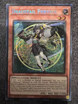 Yugioh Dracotail Phryxul DOOD-EN023 Secret Rare 1st Edition NM - Image 1