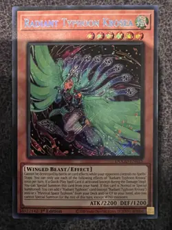 Yugioh Radiant Typhoon Krosea DOOD-EN015 Secret Rare 1st Edition NM - Image 1